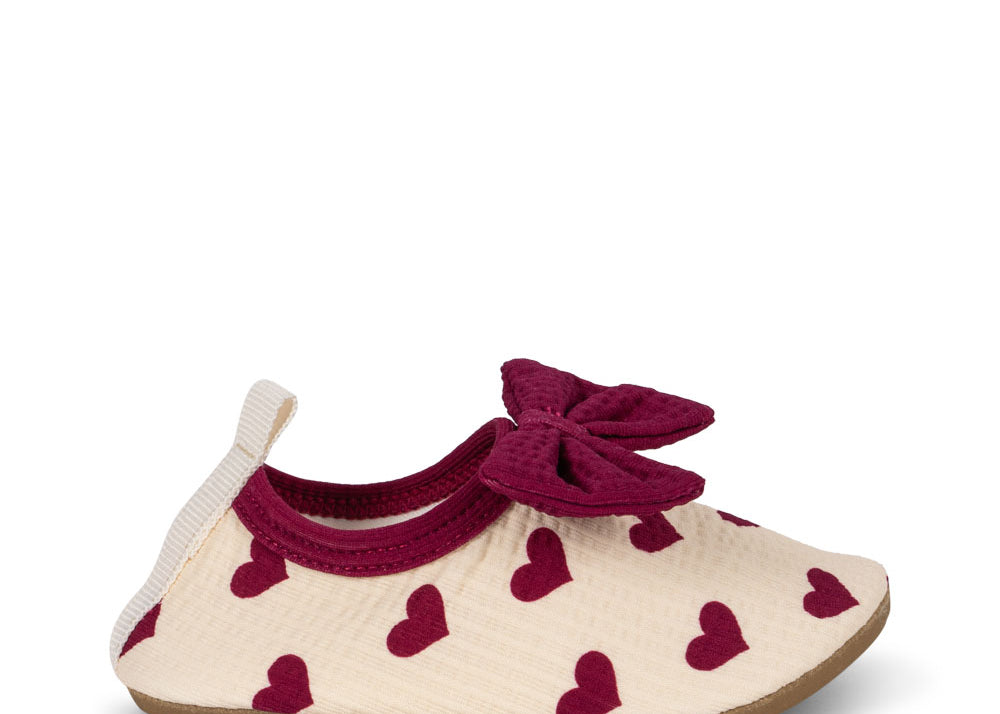 Konges Sløjd A/S Badeschuhe coeur sangria
