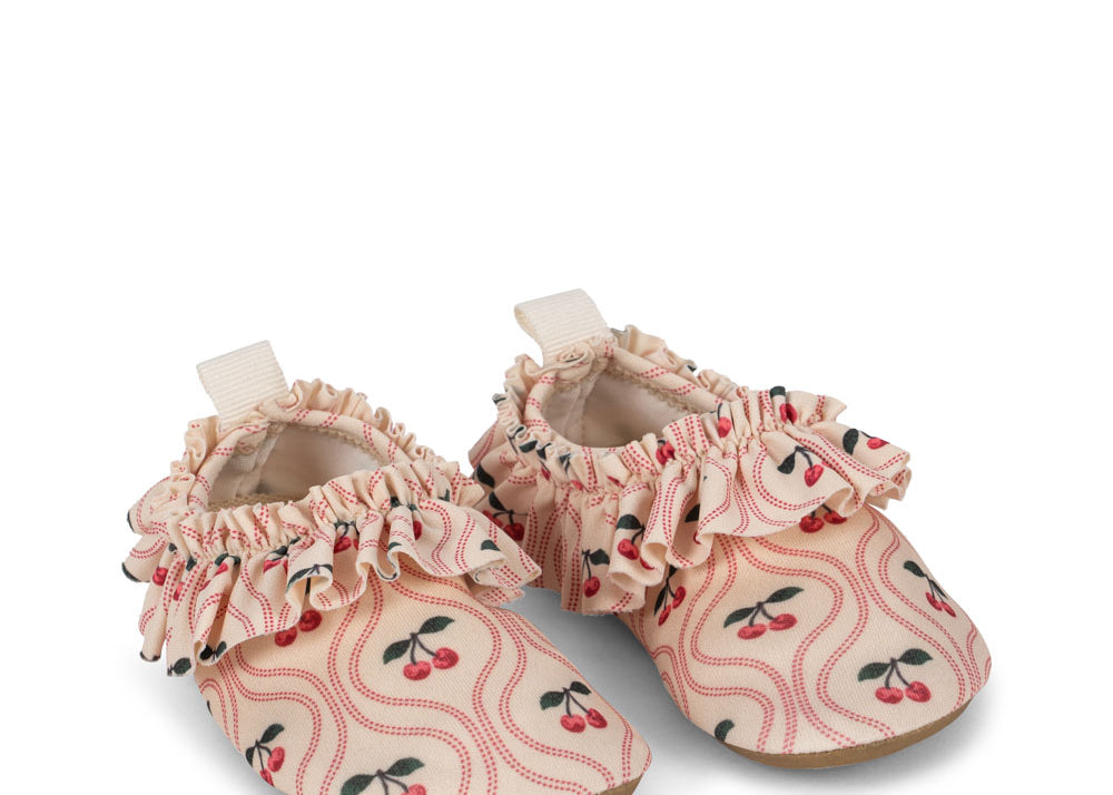 Konges Sløjd A/S Badeschuhe cherry pink motif