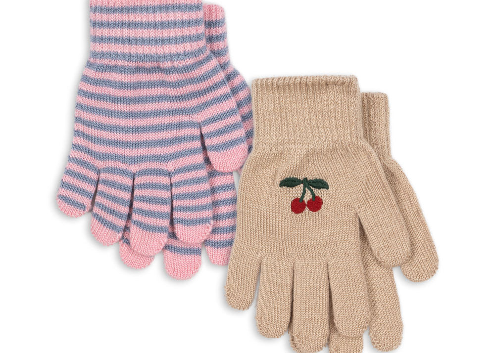 Konges Sløjd A/S Handschuhe cherry/stripe