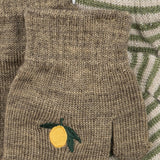 Konges Sløjd A/S Fäustlinge lemon/stripe