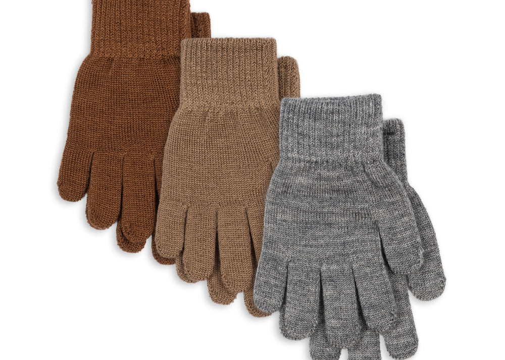 Konges Sløjd A/S Handschuhe grey melange/beige/brown