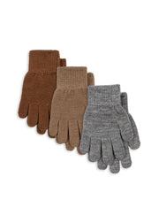 Konges Sløjd A/S Handschuhe grey melange/beige/brown