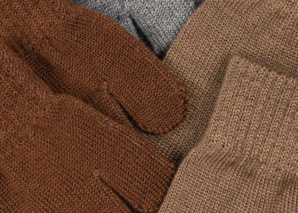 Konges Sløjd A/S Fäustlinge grey melange/beige/brown