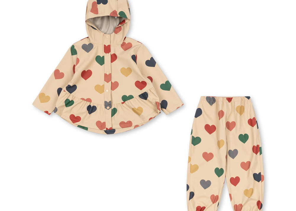 Konges Sløjd A/S Regenbekleidung bon coeur coloré