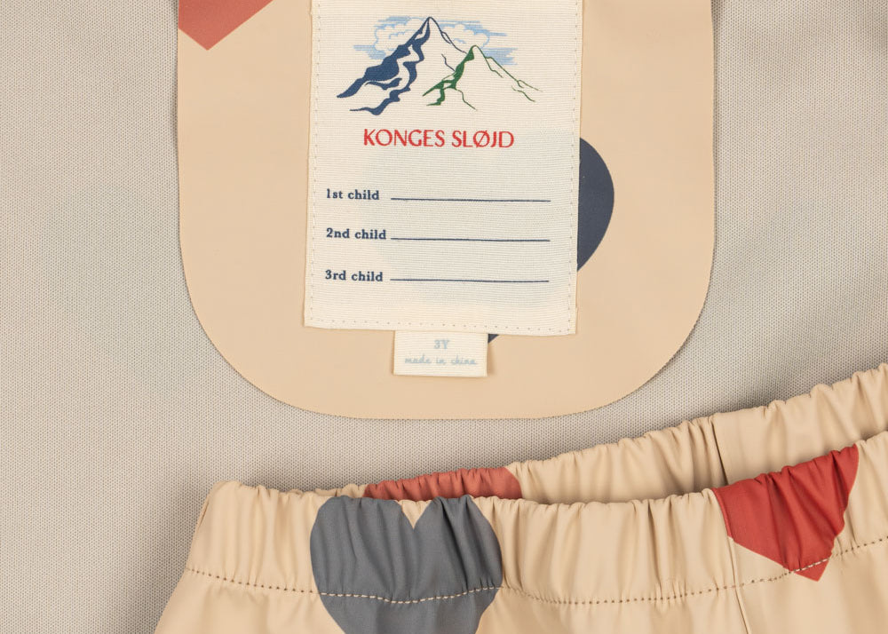 Konges Sløjd A/S Regenbekleidung bon coeur coloré