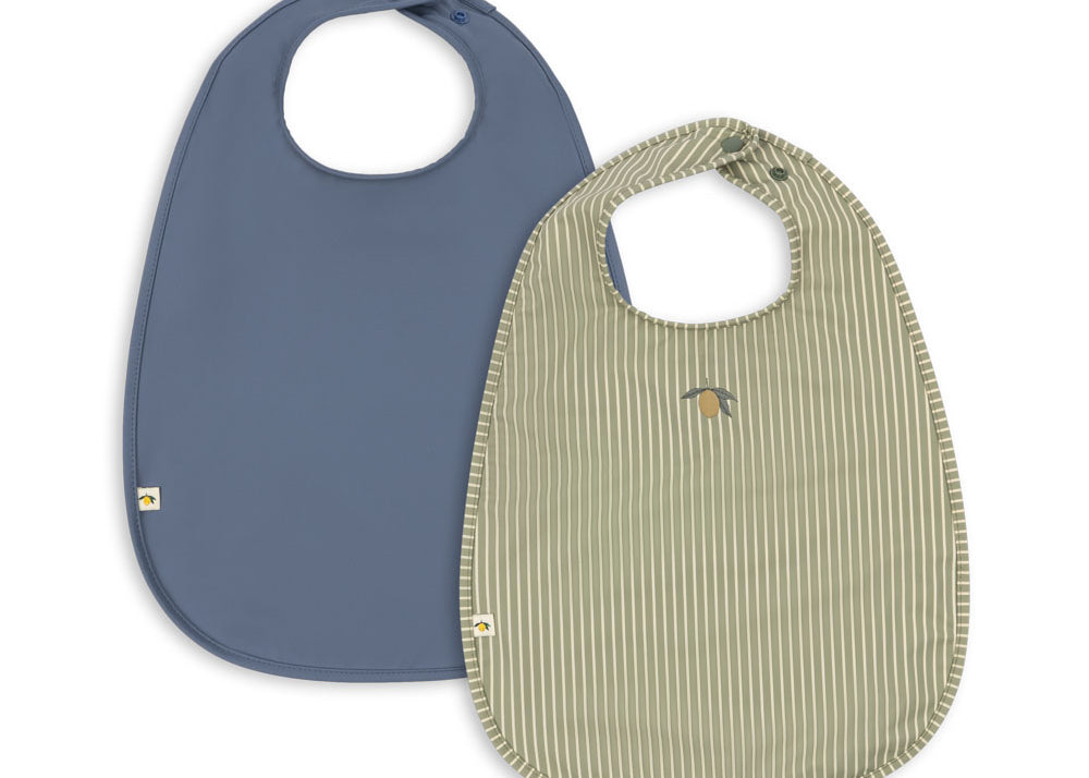 Konges Sløjd A/S Lätzchen tea stripe/flint stone