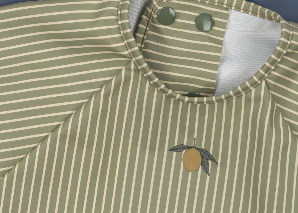 Konges Sløjd A/S Lätzchen tea stripe/flint stone