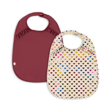 Konges Sløjd A/S Lätzchen coeur glitter/sangria