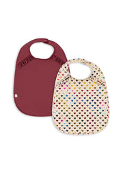 Konges Sløjd A/S Lätzchen coeur glitter/sangria