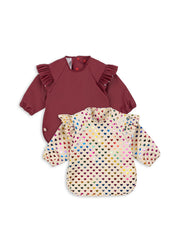 Konges Sløjd A/S Lätzchen coeur glitter/sangria