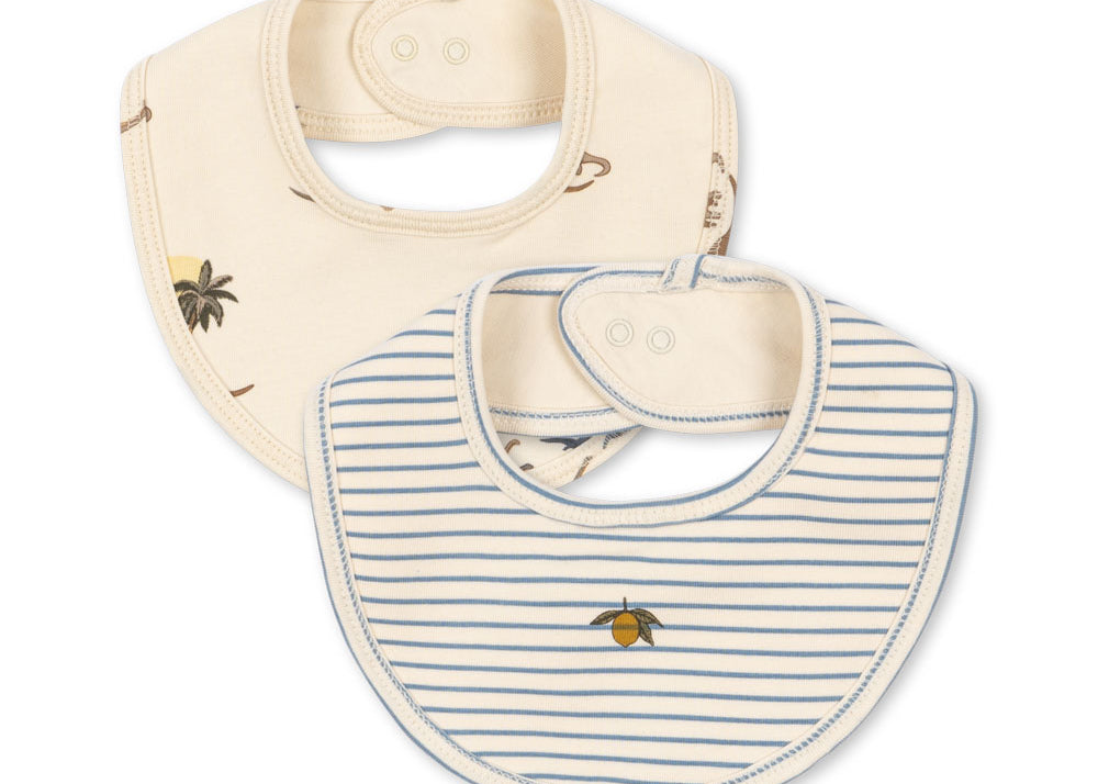 Konges Sløjd A/S Bandana Lätzchen kubi/stripe bluie