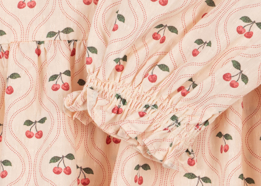 Konges Sløjd A/S Blusen - Gewebt cherry pink motif