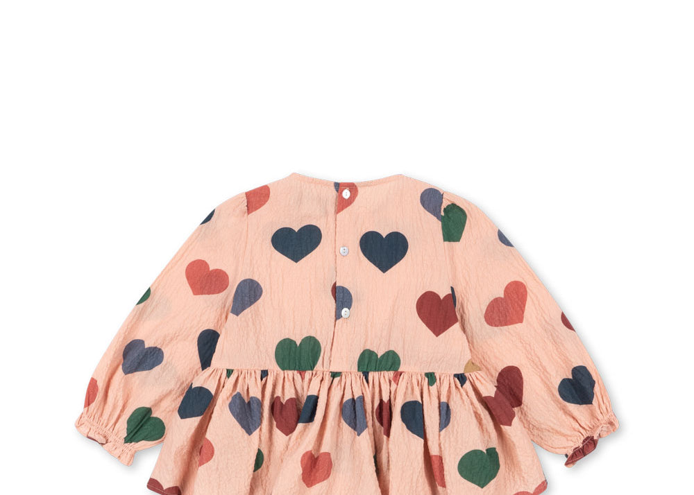 Konges Sløjd A/S Blusen - Gewebt coeur rose coloré