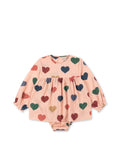 Konges Sløjd A/S WOVEN ROMPERS & JUMPSUITS coeur rose coloré
