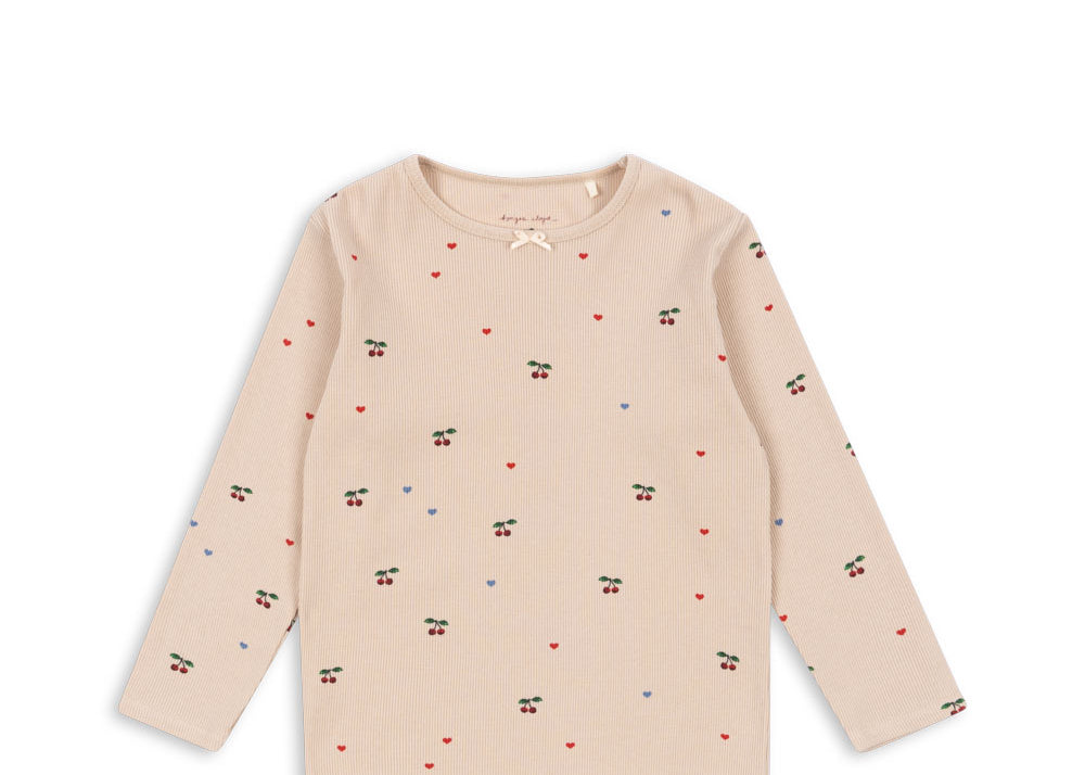 Konges Sløjd A/S Blusen - Jersey cherry coeur blush