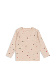 Konges Sløjd A/S Blusen - Jersey cherry coeur blush