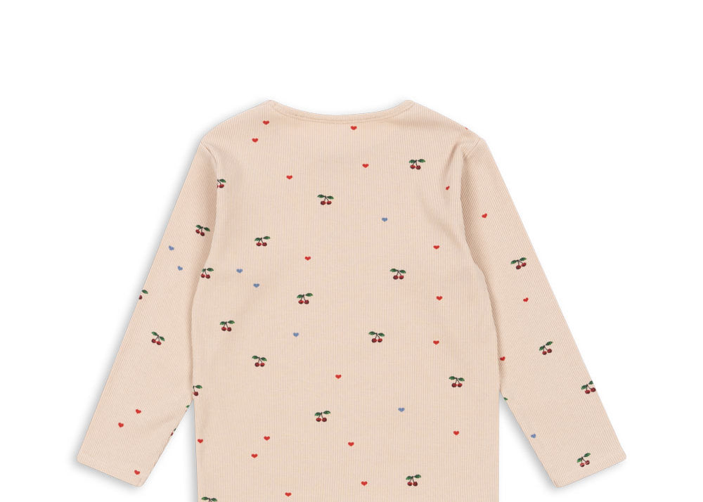 Konges Sløjd A/S Blusen - Jersey cherry coeur blush