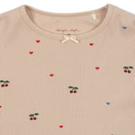 Konges Sløjd A/S Blusen - Jersey cherry coeur blush