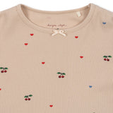 Konges Sløjd A/S Blusen - Jersey cherry coeur blush