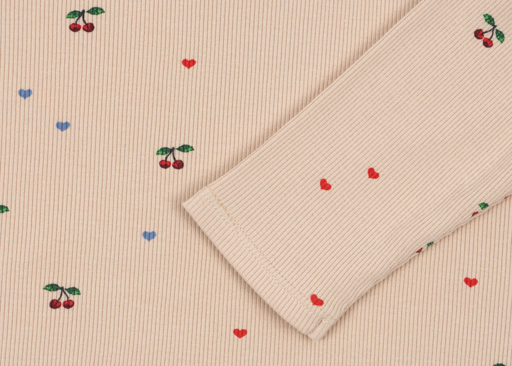 Konges Sløjd A/S Blusen - Jersey cherry coeur blush