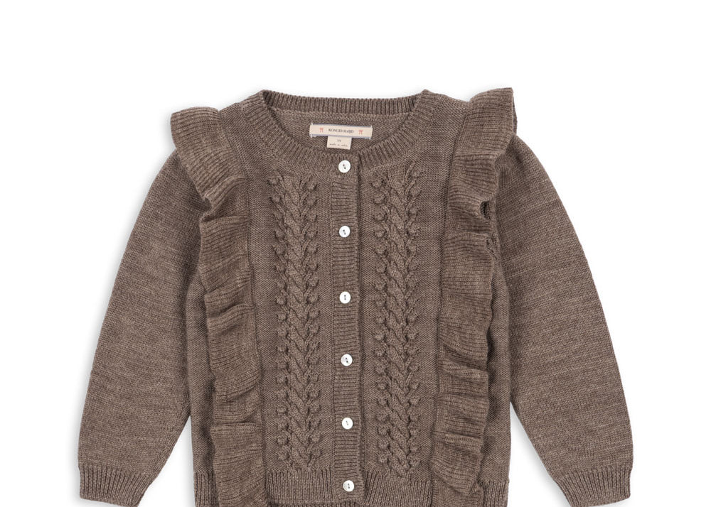 Konges Sløjd A/S Strickblusen bunny brown melange
