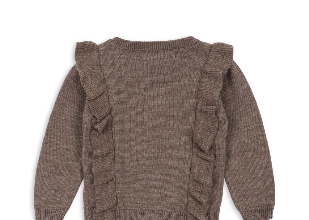 Konges Sløjd A/S Strickblusen bunny brown melange