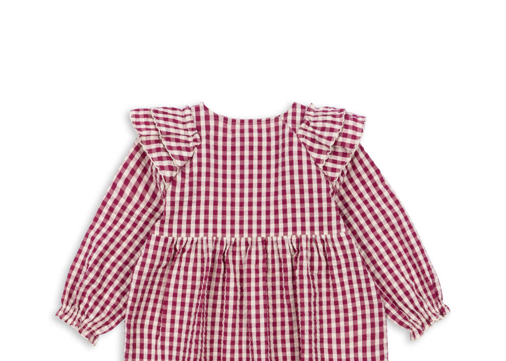 Konges Sløjd A/S Blusen - Gewebt sangria/butter check