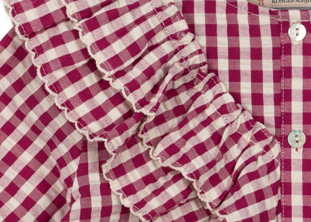 Konges Sløjd A/S Blusen - Gewebt sangria/butter check