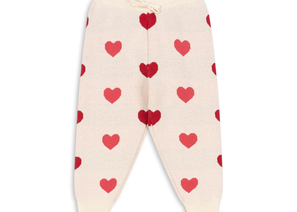 Konges Sløjd A/S Hosen - Strick coeur coloré duo pink