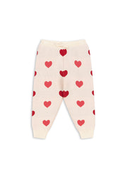 Konges Sløjd A/S Hosen - Strick coeur coloré duo pink