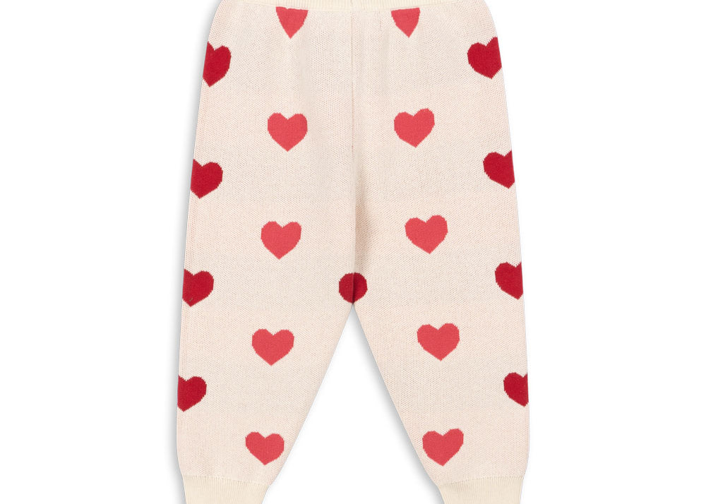 Konges Sløjd A/S Hosen - Strick coeur coloré duo pink