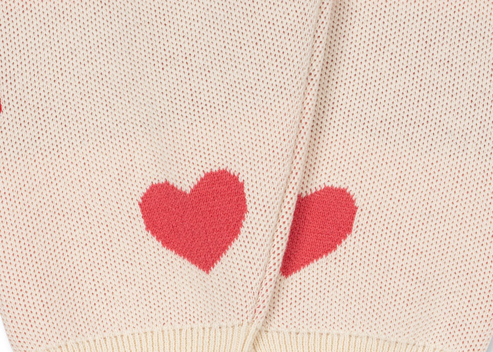Konges Sløjd A/S Hosen - Strick coeur coloré duo pink