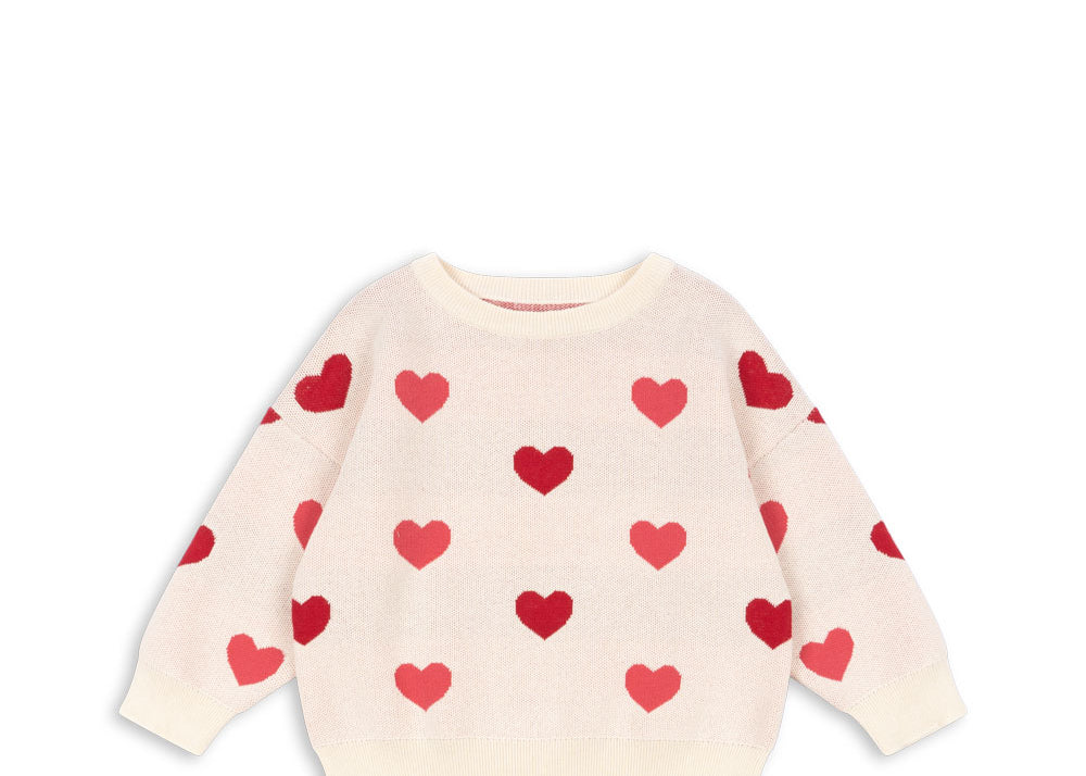 Konges Sløjd A/S Blusen - Strick coeur coloré duo pink