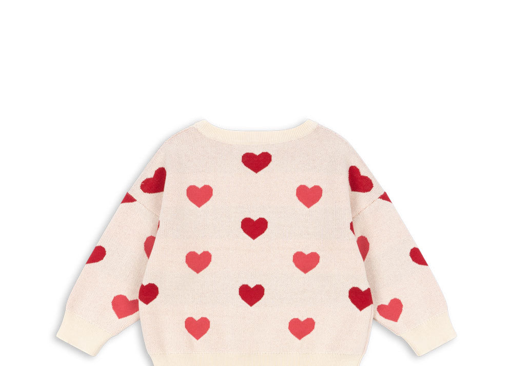 Konges Sløjd A/S Blusen - Strick coeur coloré duo pink