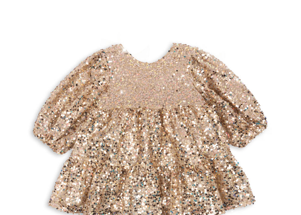 Konges Sløjd A/S WOVEN DRESSES gold glitter