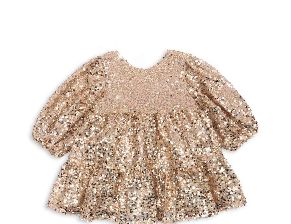Konges Sløjd A/S WOVEN DRESSES gold glitter
