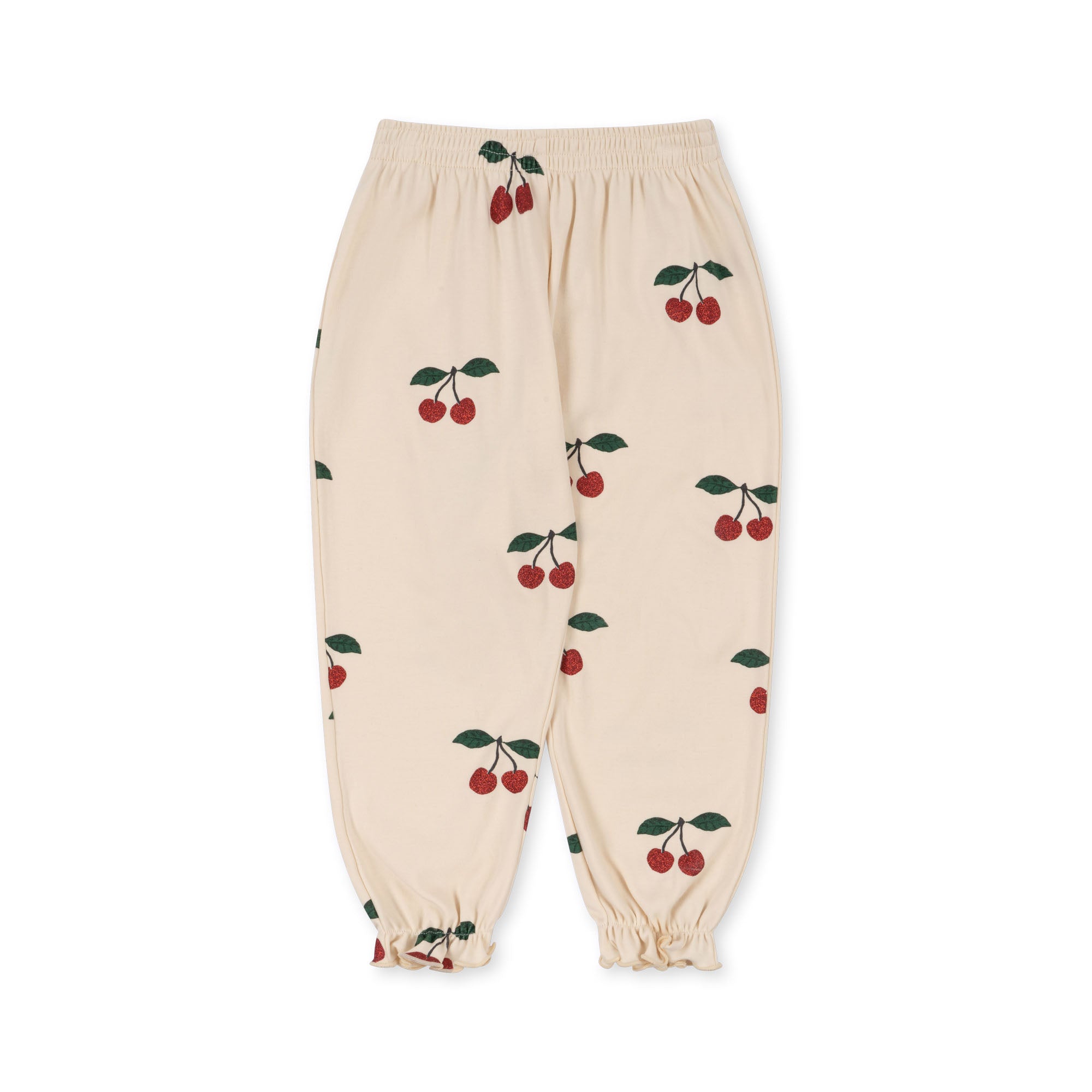 Konges Sløjd A/S Hosen - Jersey ma grande cerise glitter