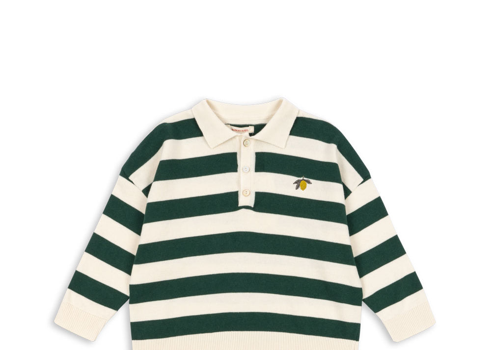Konges Sløjd A/S Blusen - Strick pine grove stripe
