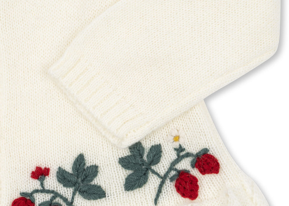 Konges Sløjd A/S Strickblusen bright white