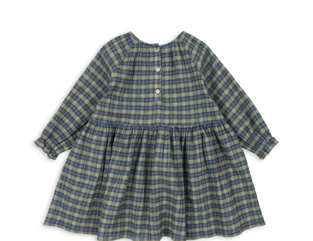 Konges Sløjd A/S WOVEN DRESSES laurel blue check