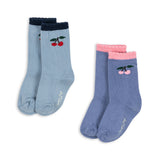 Konges Sløjd A/S Socken blue fog/purple impression