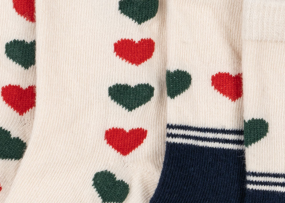 Konges Sløjd A/S Socken heart mix