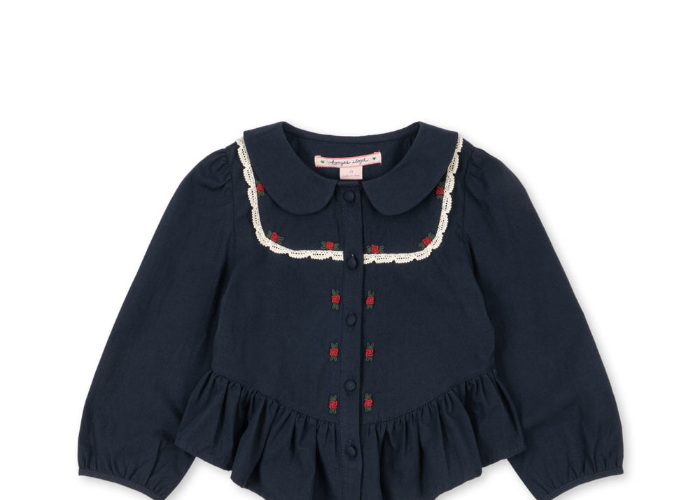 Konges Sløjd A/S Blusen - Gewebt dark navy