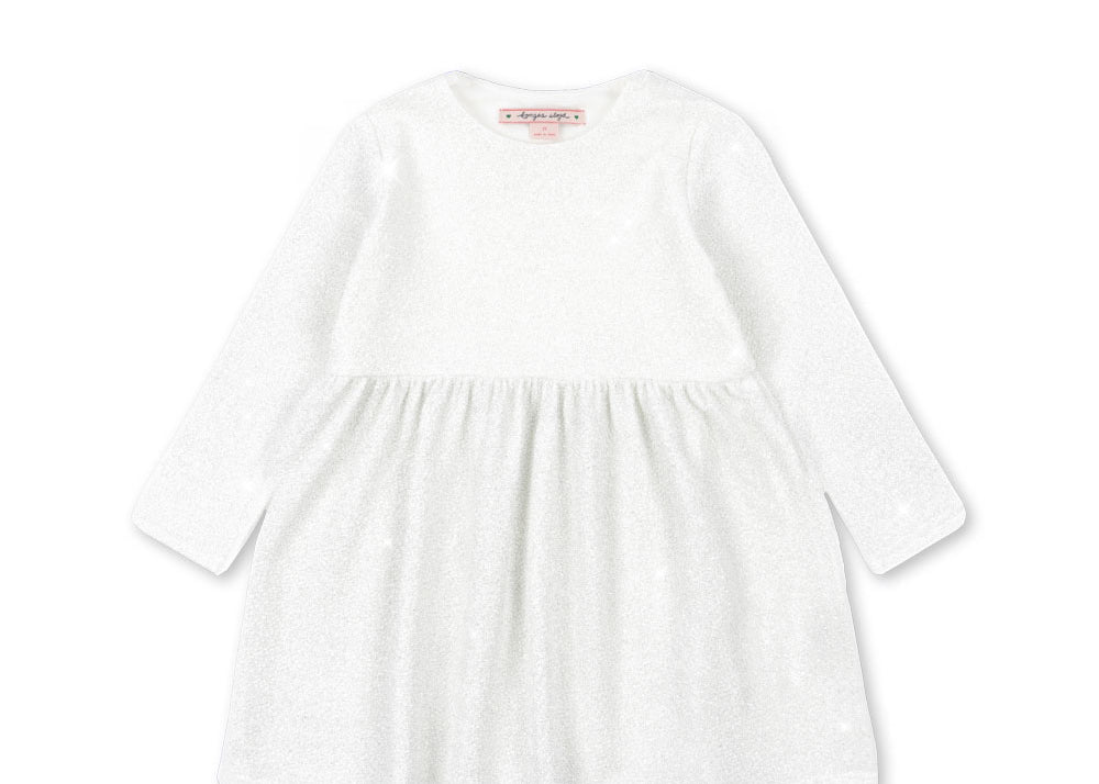 Konges Sløjd A/S Kleider - Jersey white glitter