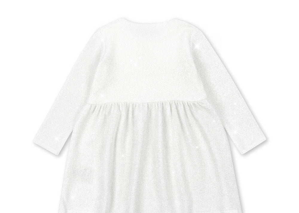 Konges Sløjd A/S Kleider - Jersey white glitter