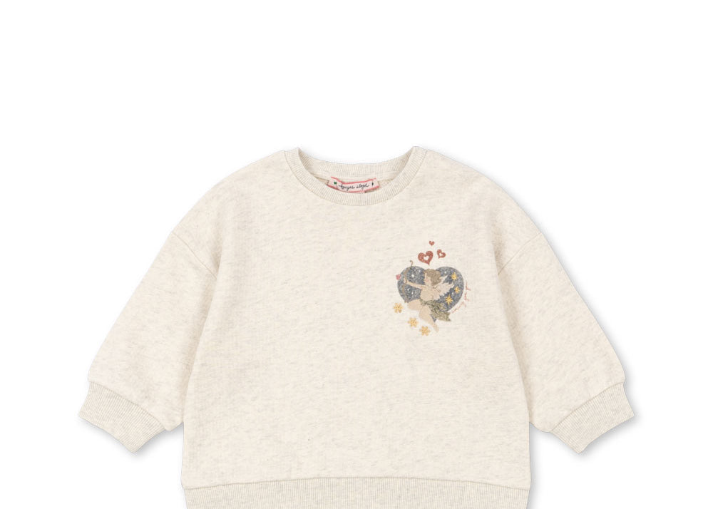 Konges Sløjd A/S Blusen - Jersey off white melange