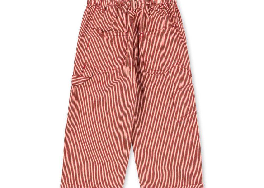 Konges Sløjd A/S Hosen - Gewebt milk rouge stripe
