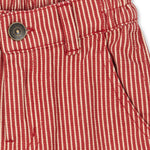Konges Sløjd A/S Hosen - Gewebt milk rouge stripe