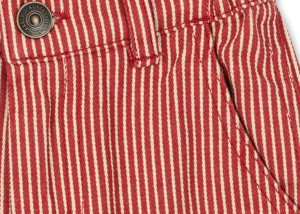 Konges Sløjd A/S Hosen - Gewebt milk rouge stripe
