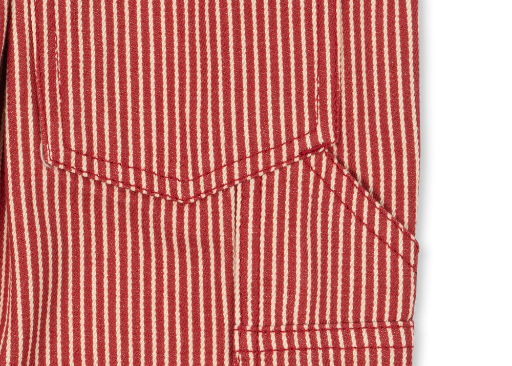 Konges Sløjd A/S Hosen - Gewebt milk rouge stripe